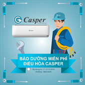 Chương trình bảo trì, bảo dưỡng miễn phí điều hòa Casper 2019